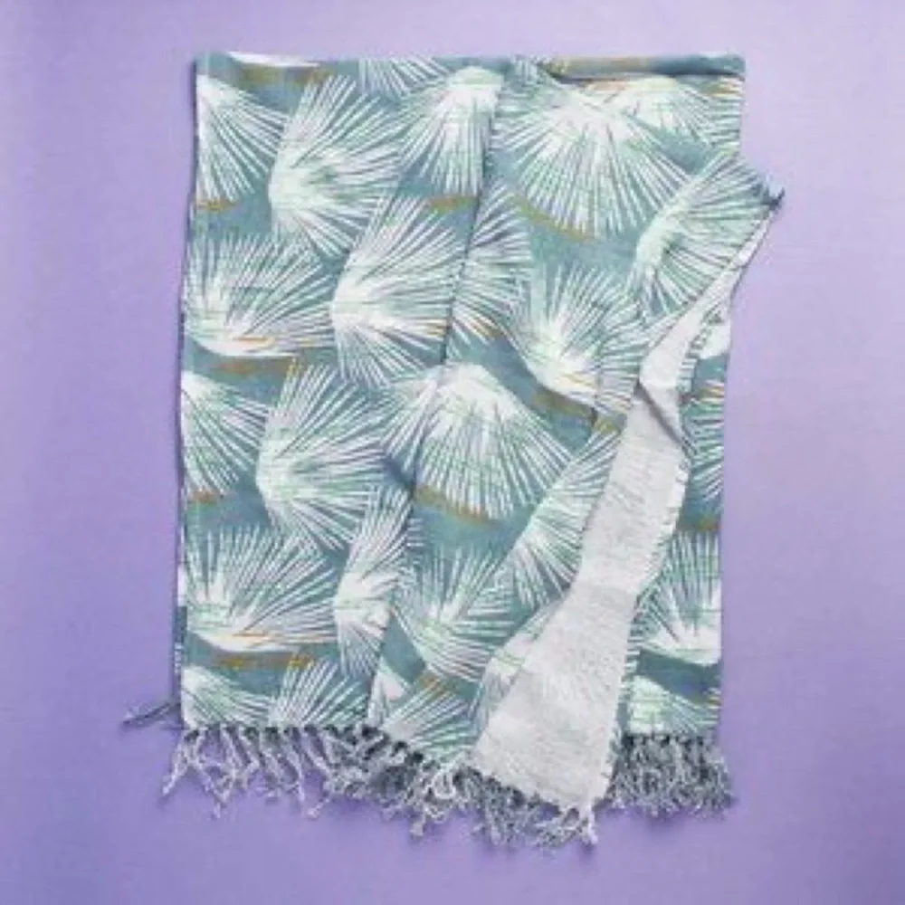NWT ✨ Noho Home ✨ Jalene Kanani • Hawaii • Loulu Palm • Throw Blanket - Picture 3 of 7